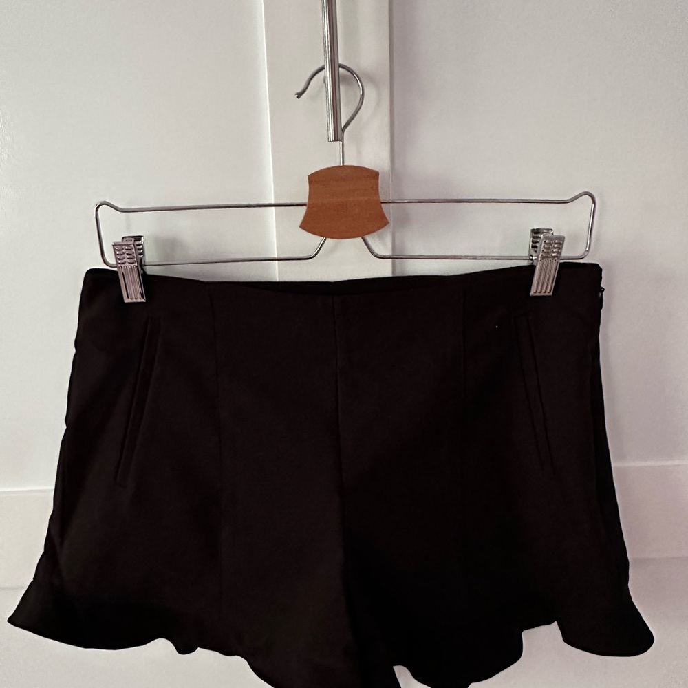 1. State Black Ruffled Shorts